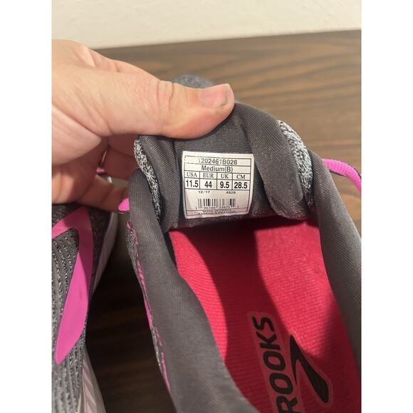 Brooks Ghost 10 Womens Size 11.5 B Running Shoes Grey Purple 1202461B028 EUC - Picture 13 of 13